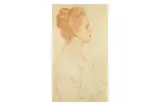 Untitled by Albert Edward Sterner, 1900, Pencil, red crayon, offered Aug 2022