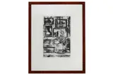Untitled by Sue Hunt, etching, offered Aug 2022