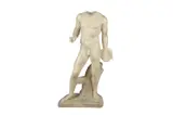 A discobolus statue by Pure White Lines, bronze, offered Jul 2022