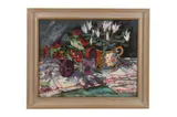 Untitled by Elizabeth Jane Lloyd, oil on board, offered Jul 2022