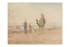 Untitled by Frederick Goodall, 1900, watercolour, offered Jul 2022