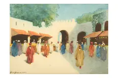 Untitled by Hans Hansen, watercolour, offered Jul 2022