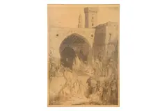 19th century by Marius Bauer, pencil, offered Jul 2022