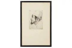 Untitled by Hermann Struck, etching, offered Jul 2022