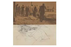 Untitled by Rita Donagh, ink and collage, offered Jul 2022