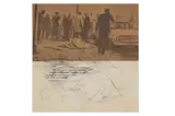 Untitled by Rita Donagh, ink and collage, offered Jul 2022