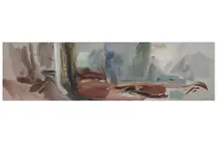 Untitled by John Hitchens, oil on canvas, offered Jul 2022