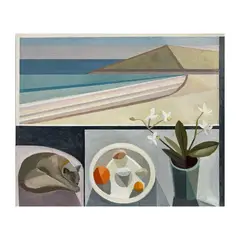 Untitled by Debbie Urquhart, oil on board, offered Jul 2022
