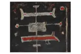 Untitled by Martin Bradley, oil on board, offered Jul 2022