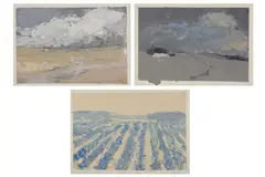 Untitled by Bernard Myers, oil on paper, offered Jul 2022
