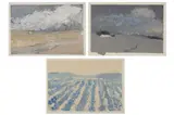 Untitled by Bernard Myers, oil on paper, offered Jul 2022