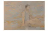 Untitled by Bernard Myers, oil on paper, offered Jul 2022