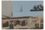 Untitled by Danny Markey, oil on board, offered Jul 2022