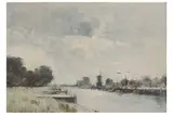 Untitled by Ian Houston, oil on board, offered Jul 2022