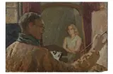 R.a. (1904-1966) by Edward Le Bas, oil on board, offered Jul 2022
