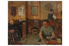R.a. (1904-1966) by Edward Le Bas, oil on board, offered Jul 2022