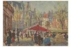 R.a. (1904-1966) by Edward Le Bas, oil on board, offered Jul 2022