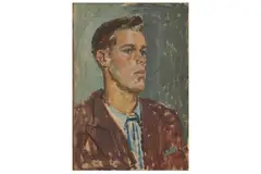 R.a. (1904-1966) by Edward Le Bas, oil on board, offered Jul 2022