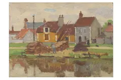 R.a. (1904-1966) by Edward Le Bas, oil on board, offered Jul 2022