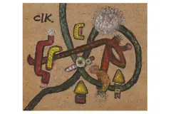 R.a. (1920-2014) by Alan Davie, oil on board, offered Jul 2022