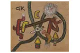 R.a. (1920-2014) by Alan Davie, oil on board, offered Jul 2022