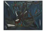Untitled by André Bicí¢t, oil and sand on board, offered Jul 2022