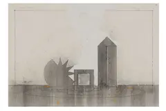 R.a. (1941-2000) by Michael Kenny, charcoal and oil on paper, offered Jul 2022