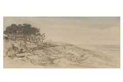Untitled by Allen Freer, ink and watercolour, offered Jul 2022