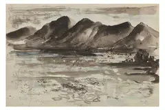 Untitled by Allen Freer, ink and watercolour, offered Jul 2022