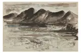 Untitled by Allen Freer, ink and watercolour, offered Jul 2022