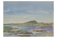 R.a. (1904-1966) by Edward Le Bas, ink and watercolour on paper, offered Jul 2022