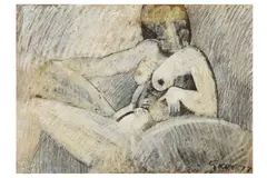 Untitled by Geoffrey Key, pencil, offered Jul 2022