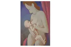 Untitled by Ernest Neuschul, oil on canvas, offered Jun 2022