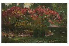 Untitled by Nándor Katona, oil on board, offered Jun 2022