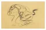 Untitled by Sunil Das, charcoal, offered Jun 2022