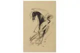 Untitled by Sunil Das, charcoal, offered Jun 2022