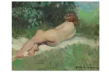 Untitled by Jules Rene Herve, oil on canvas, offered Jun 2022