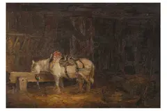 Untitled by George Morland, oil on board, offered Jun 2022