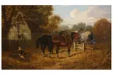 Untitled by Ludwig Hartmann, oil on board, offered Jun 2022