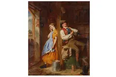 Untitled by Thomas P. Hall, oil on canvas, offered Jun 2022