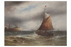 Untitled by Gustave de Breanski, oil on board, offered Jun 2022