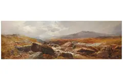 Untitled by Frederick John Widgery, oil on canvas, offered Jun 2022