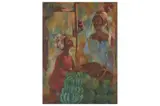 Untitled by Elias Jengo, oil on canvas, offered Jun 2022
