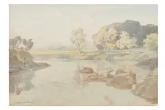 Untitled by Lamorna Birch, watercolour, offered Jun 2022