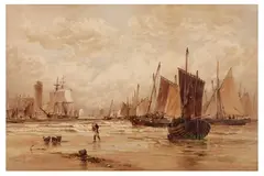 Untitled by Thomas Bush Hardy, watercolour and ink, offered Jun 2022