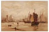 Untitled by Thomas Bush Hardy, watercolour and ink, offered Jun 2022
