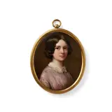 After Robert Thorburn ARA Portrait of Lady Henrietta Fermor by John Haslem, 1850, watercolor, sold Mar 2020