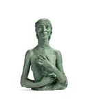 Fifth Portrait of Kathleen A bronze with a pale green patina Height 77cm (30¼ in.) Conceived in 1935 and cast in an edition of 4 by Jacob Epstein, bronze, sold Mar 2020