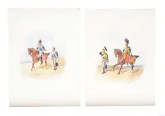 10th Prince of Wales's Own Royal Hussars by Richard Simkin, Pencil and watercolour, sold Jan 2020