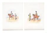 10th Prince of Wales's Own Royal Hussars by Richard Simkin, Pencil and watercolour, sold Jan 2020